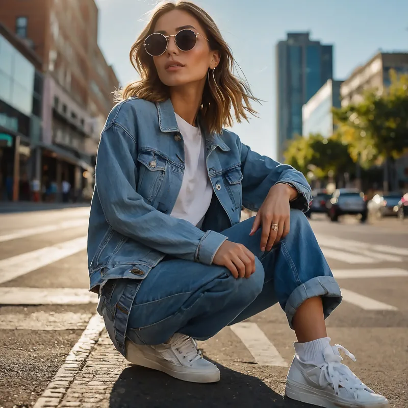 Jeans apilados Opuluxe